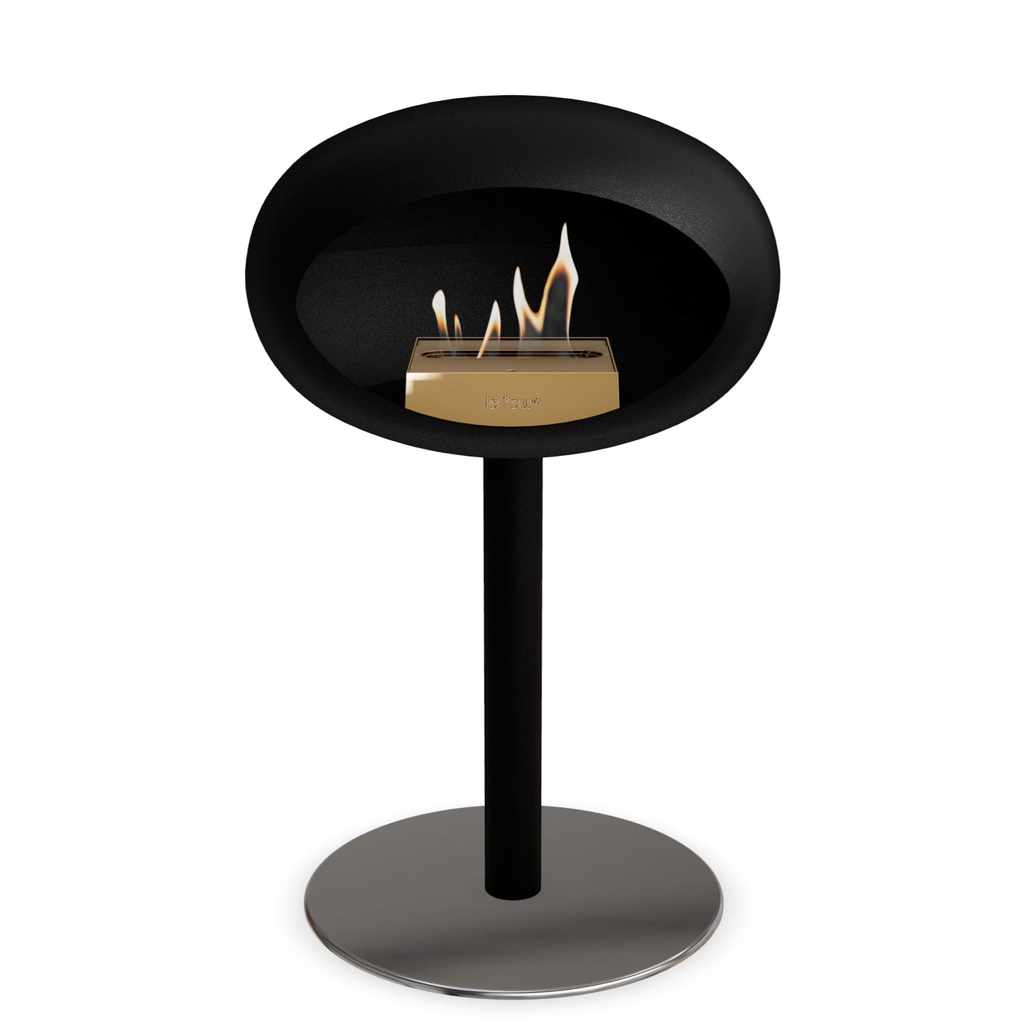 Le Feu Steel Low Dome <br>Schwarz