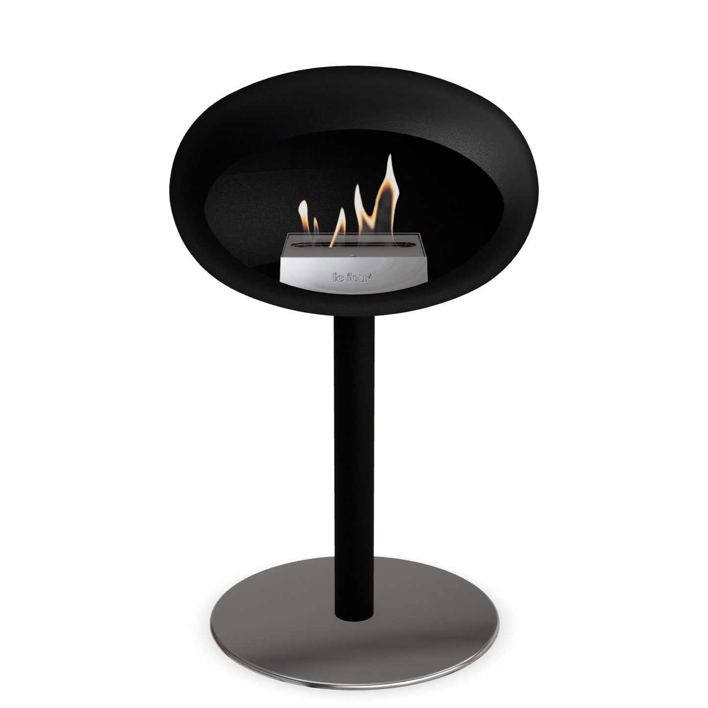 Le Feu Steel Low Dome <br>Schwarz