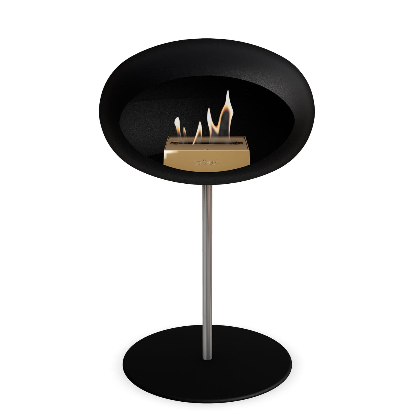 Le Feu Steel Low Dome <br>Schwarz
