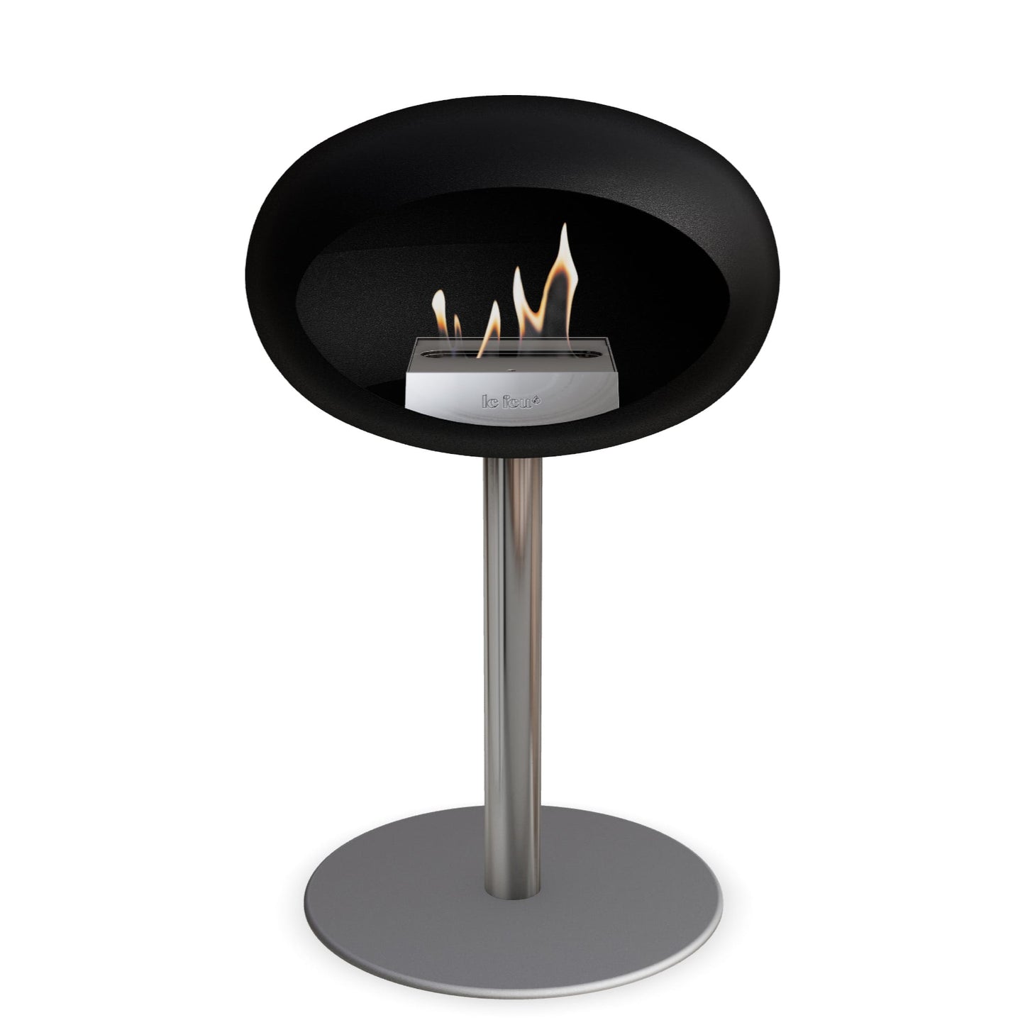 Le Feu Steel Low Dome <br>Schwarz