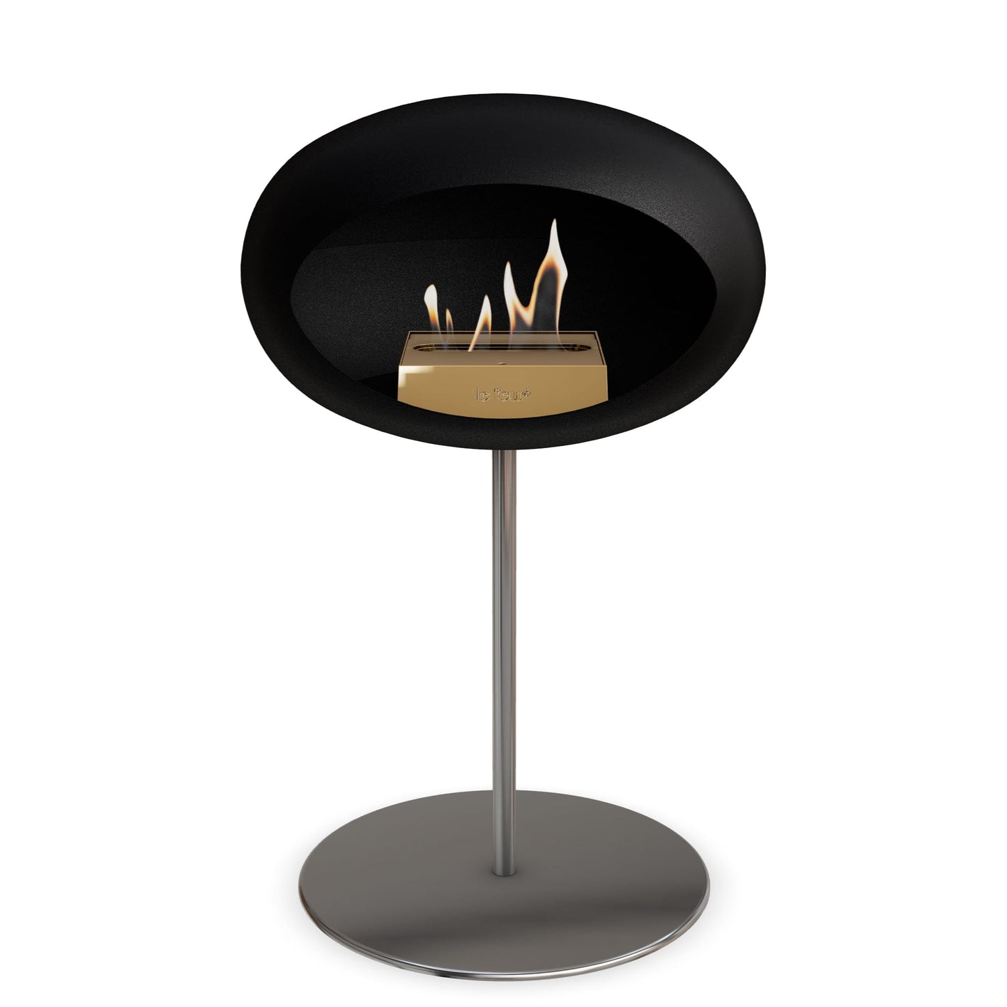 Le Feu Steel Low Dome <br>Schwarz