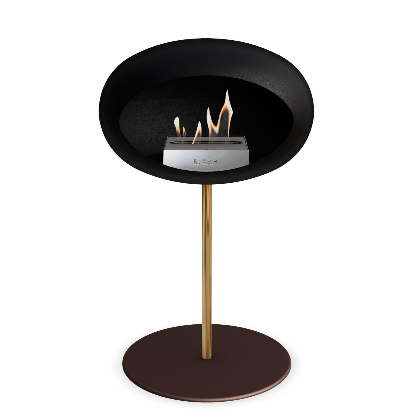Le Feu Steel Low Dome <br>Schwarz