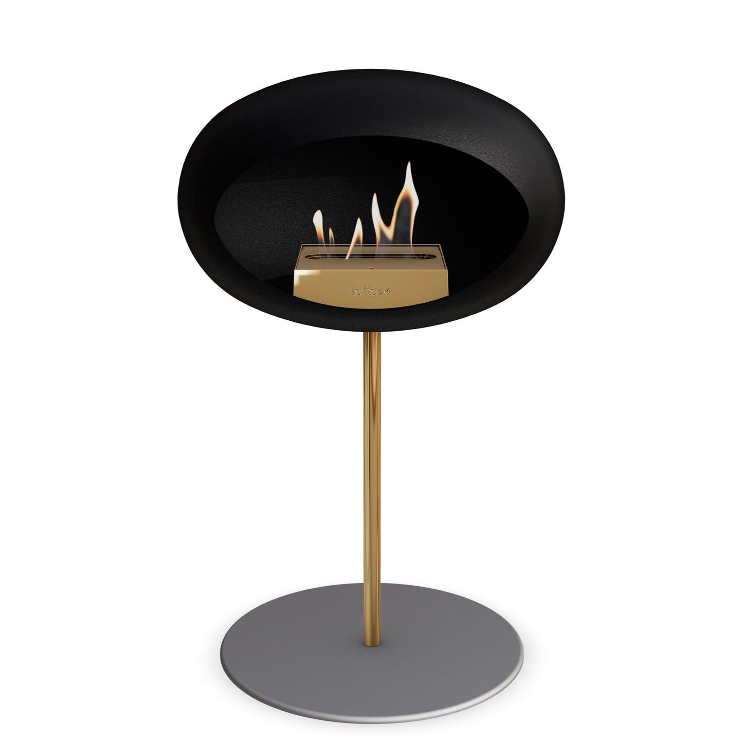 Le Feu Steel Low Dome <br>Schwarz