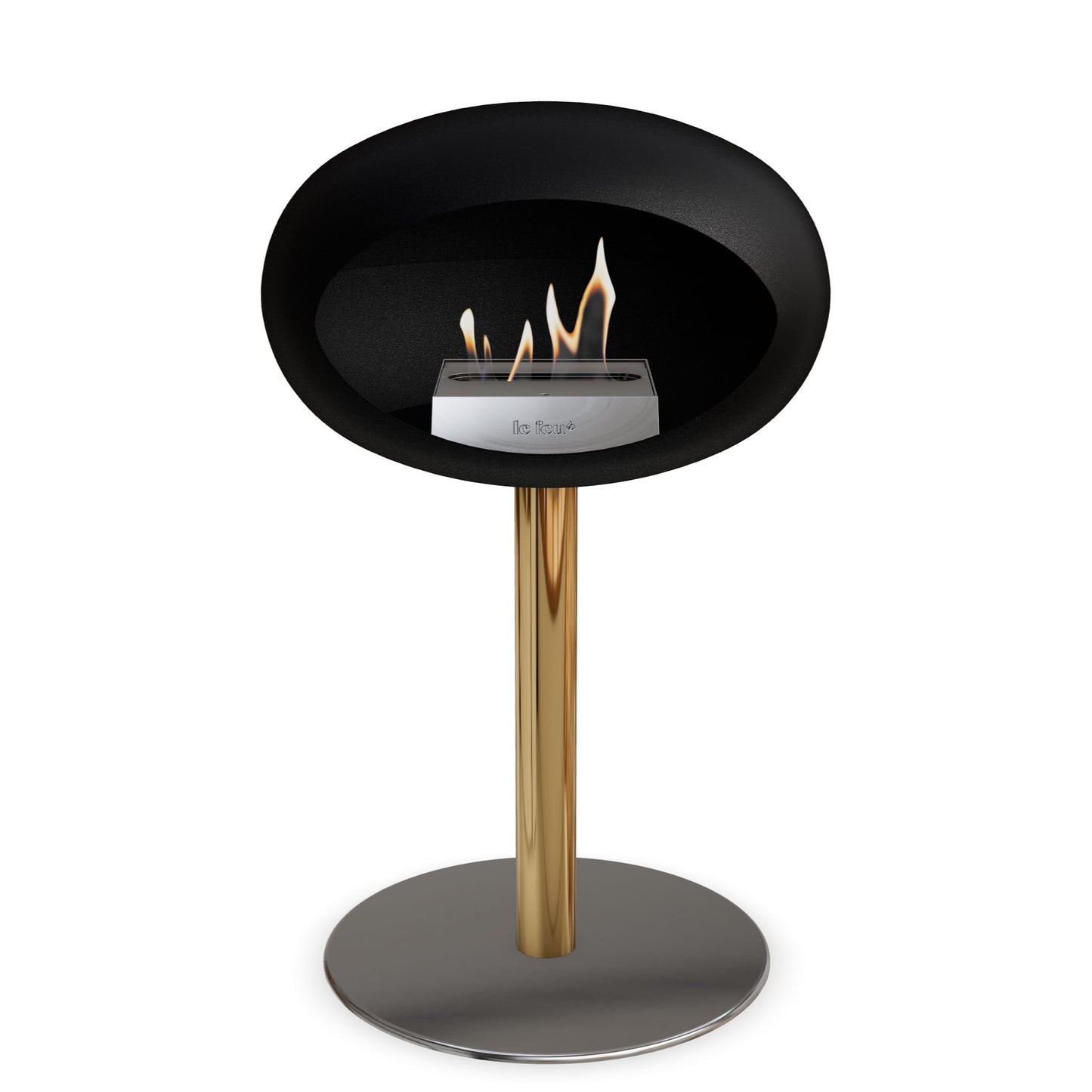Le Feu Steel Low Dome <br>Schwarz