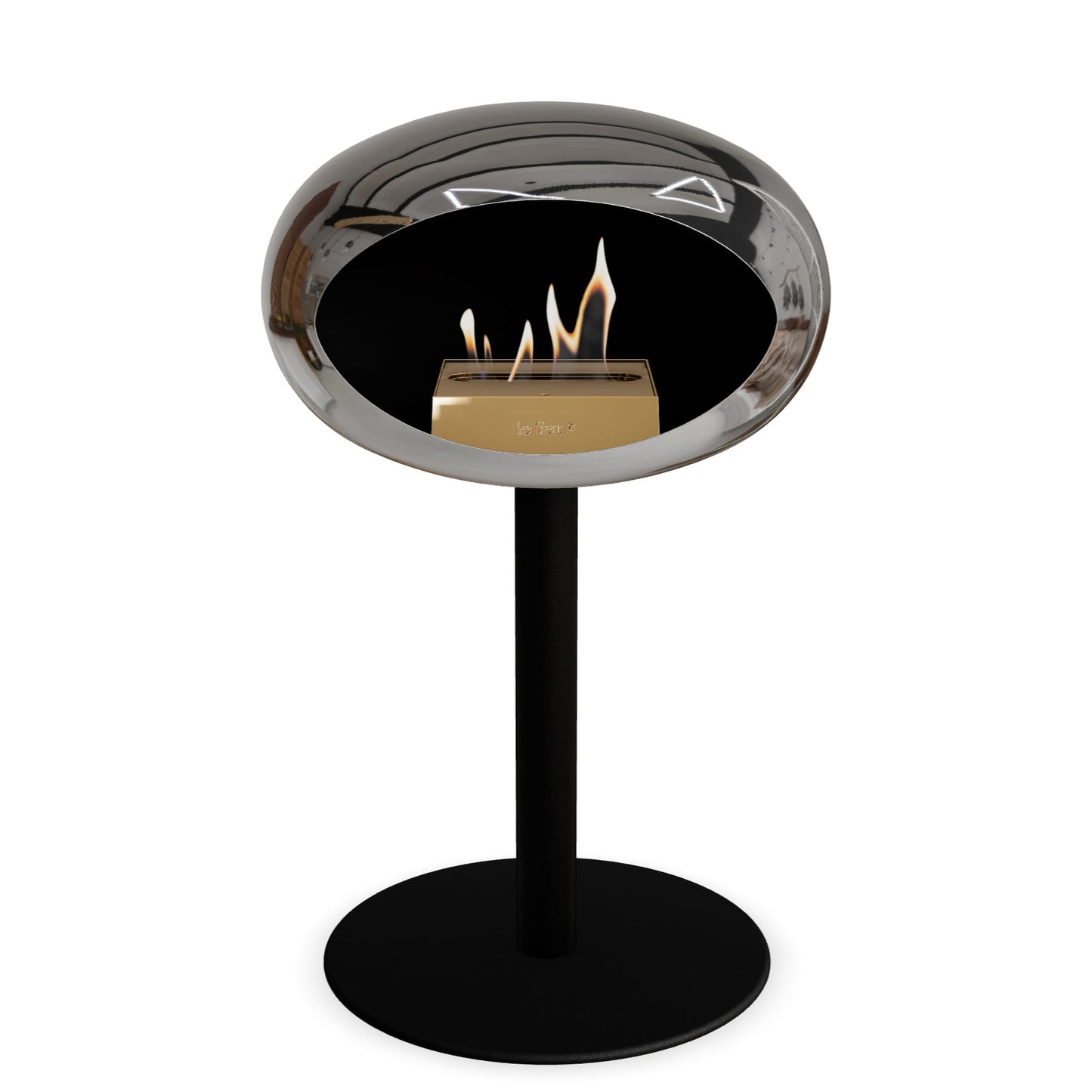 Le Feu Steel Low Dome <br>Verchromtes Silber