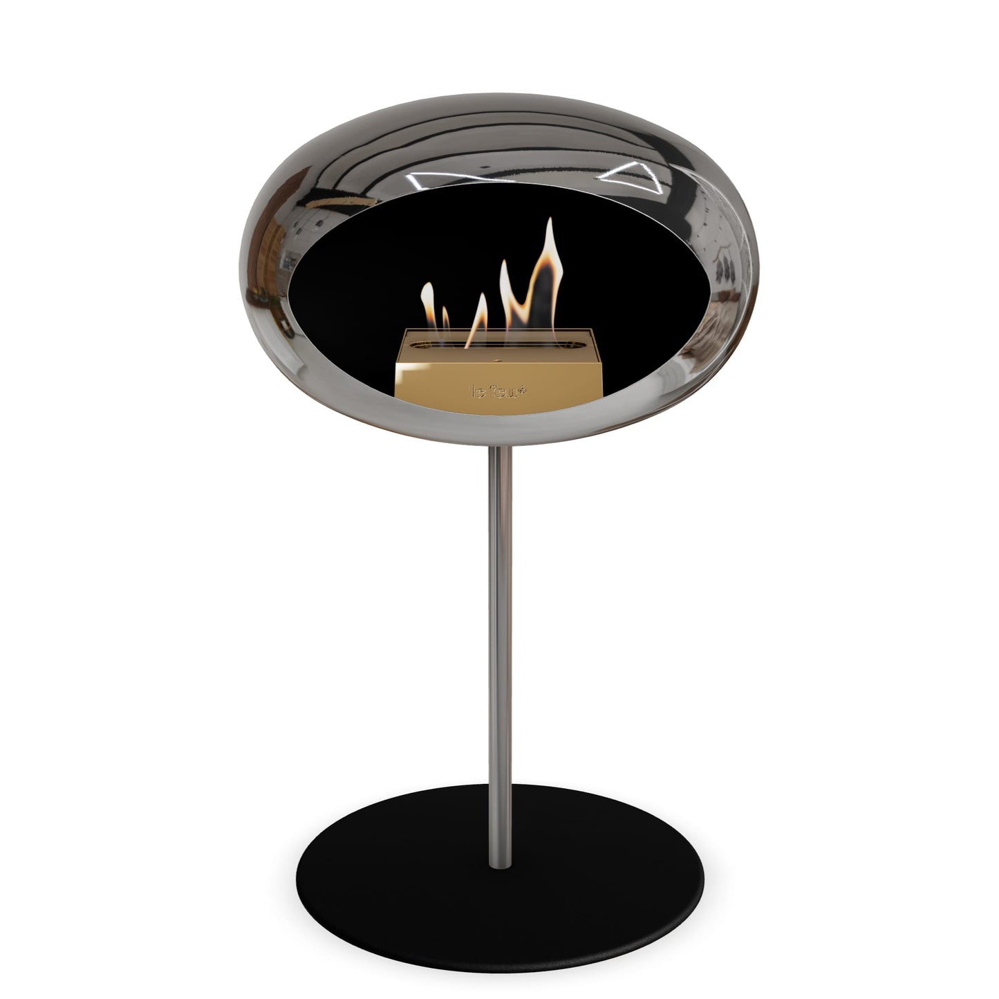 Le Feu Steel Low Dome <br>Verchromtes Silber