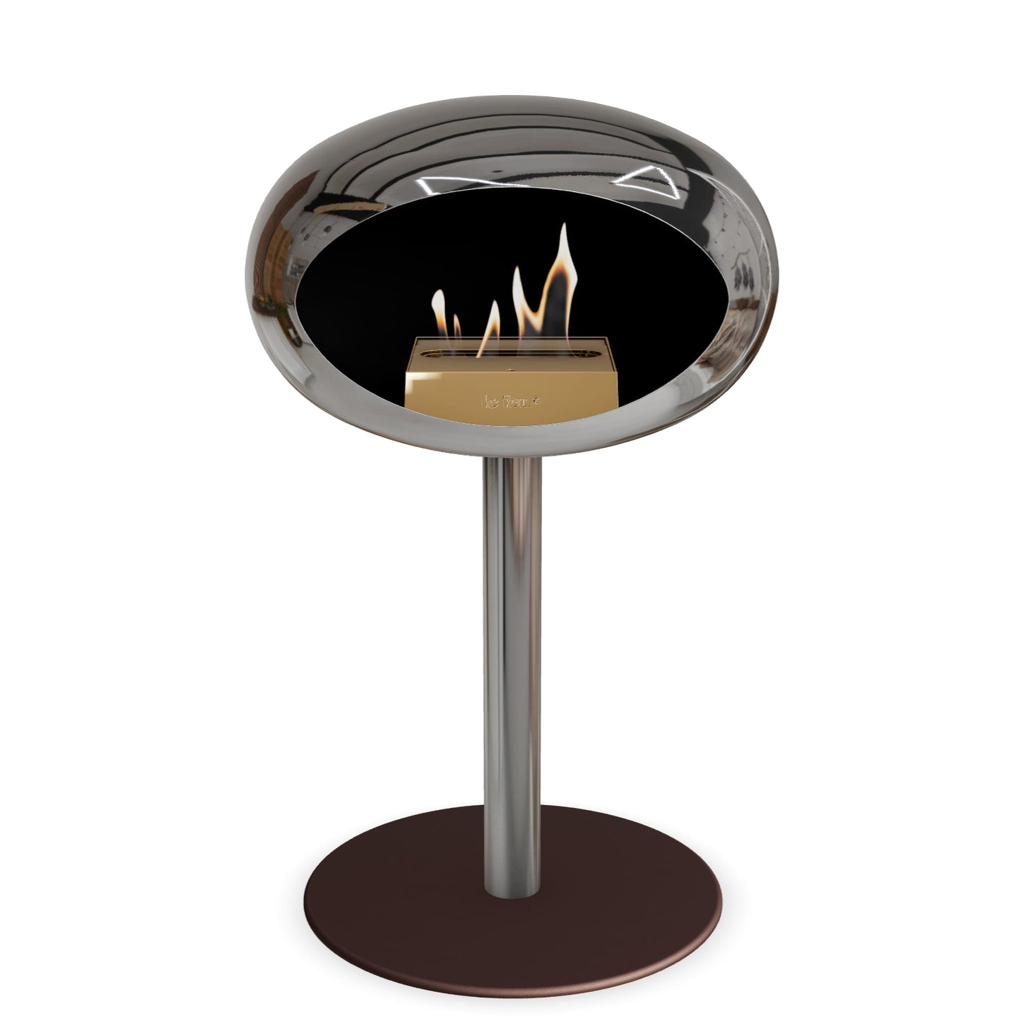 Le Feu Steel Low Dome <br>Verchromtes Silber