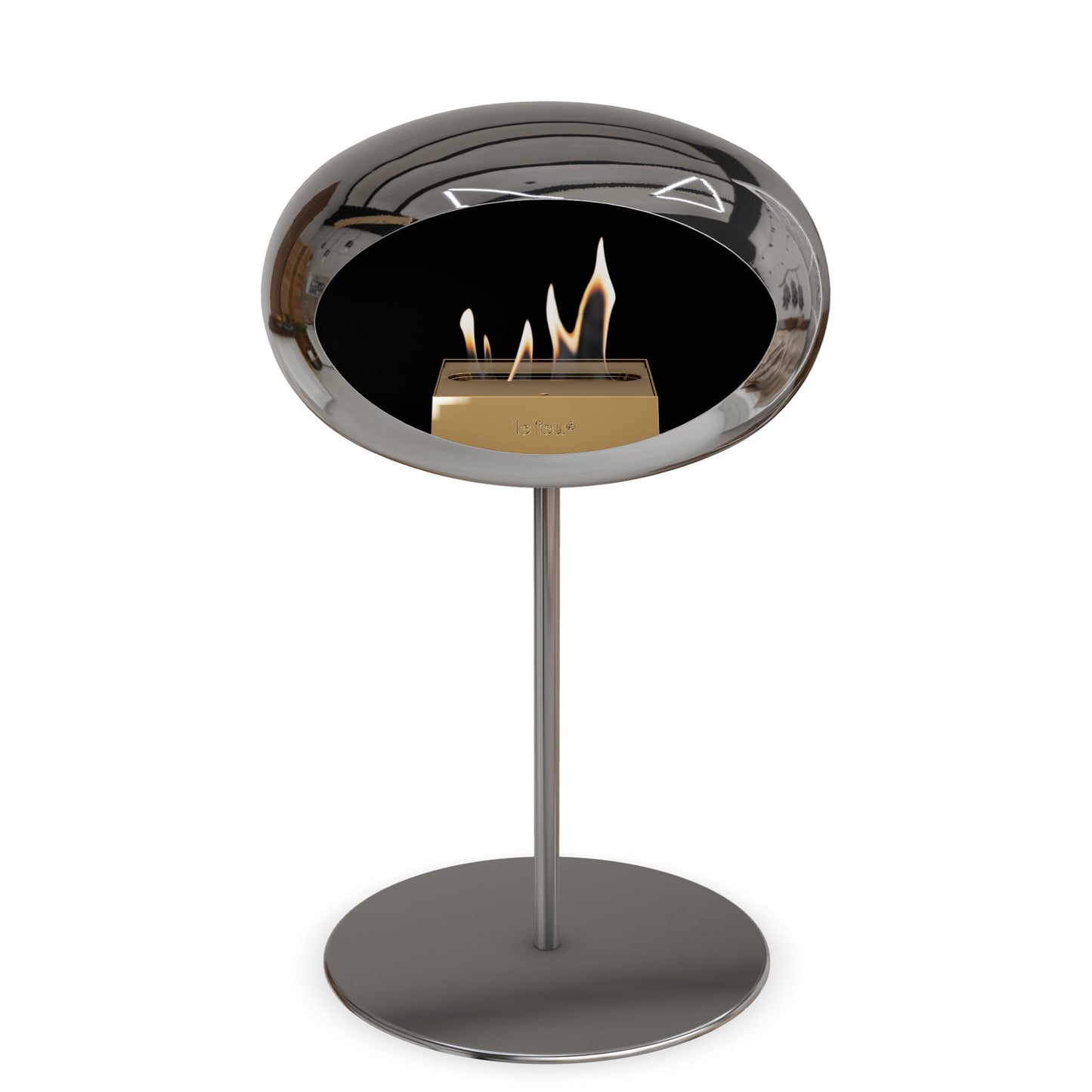 Le Feu Steel Low Dome <br>Verchromtes Silber