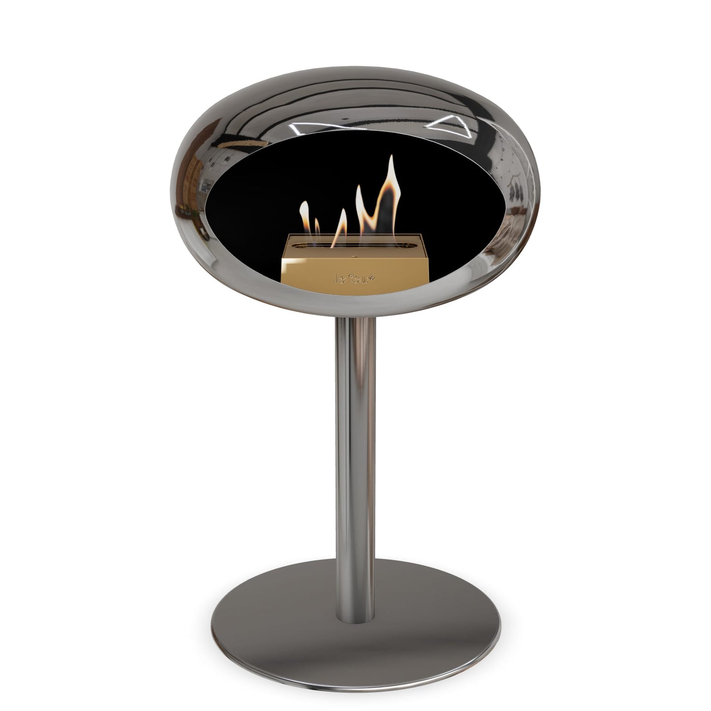 Le Feu Steel Low Dome <br>Verchromtes Silber