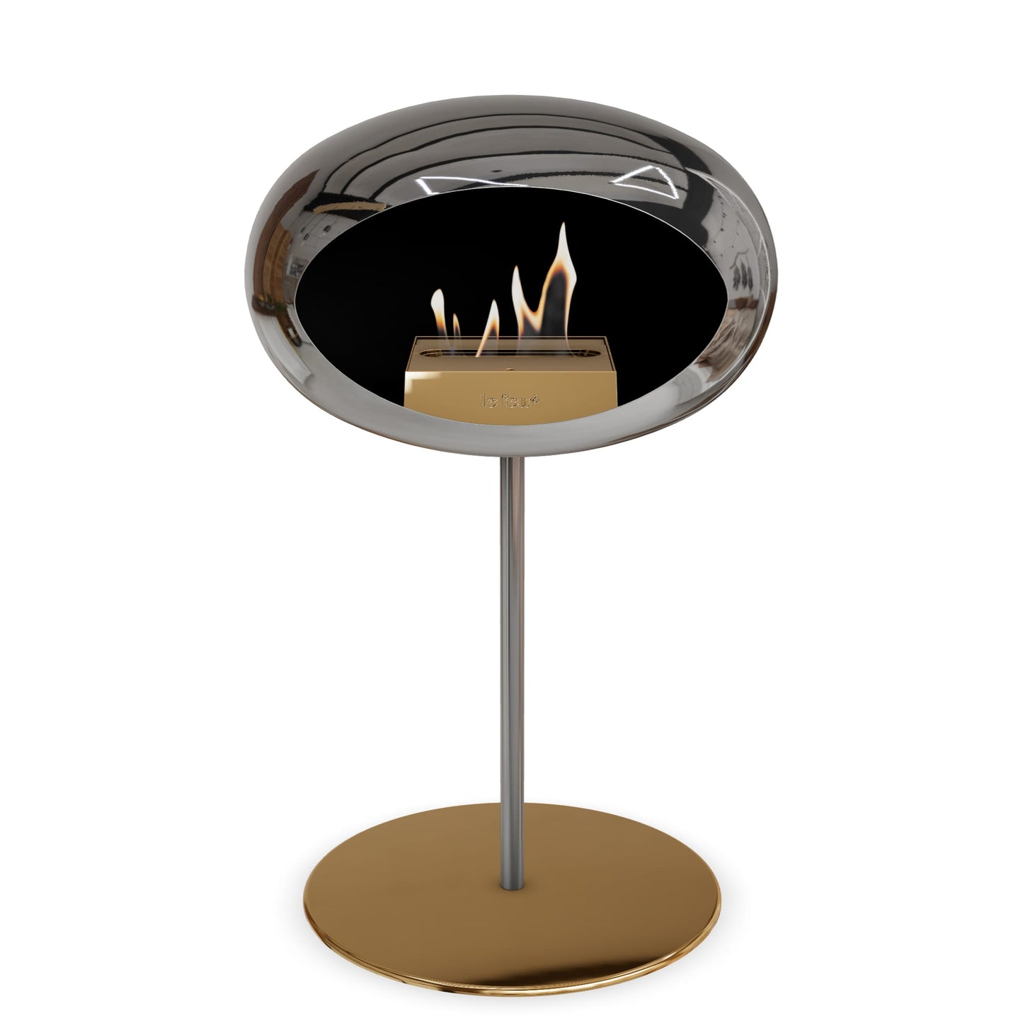 Le Feu Steel Low Dome <br>Verchromtes Silber