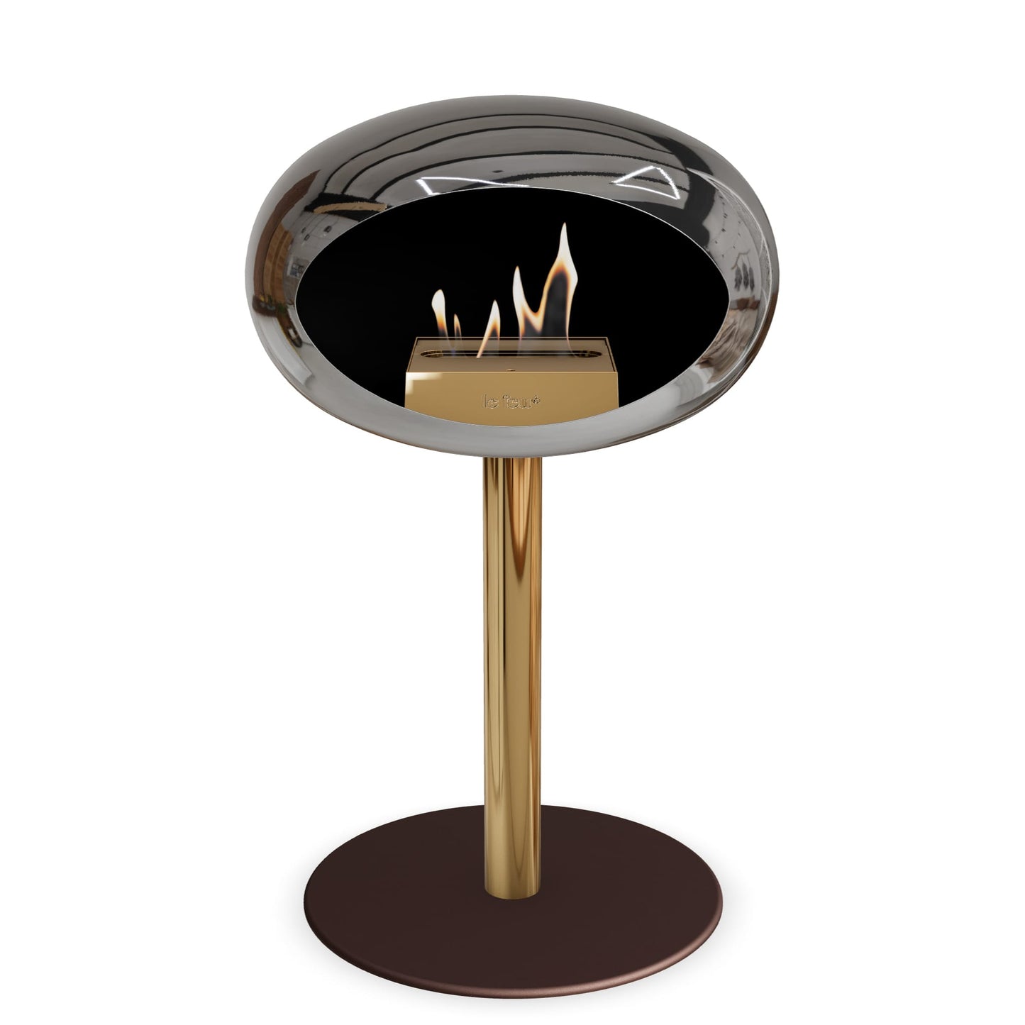 Le Feu Steel Low Dome <br>Verchromtes Silber