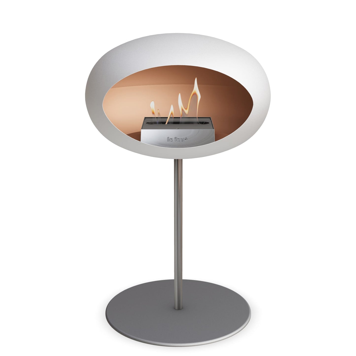 Le Feu Steel Low Dome <br>Weiß