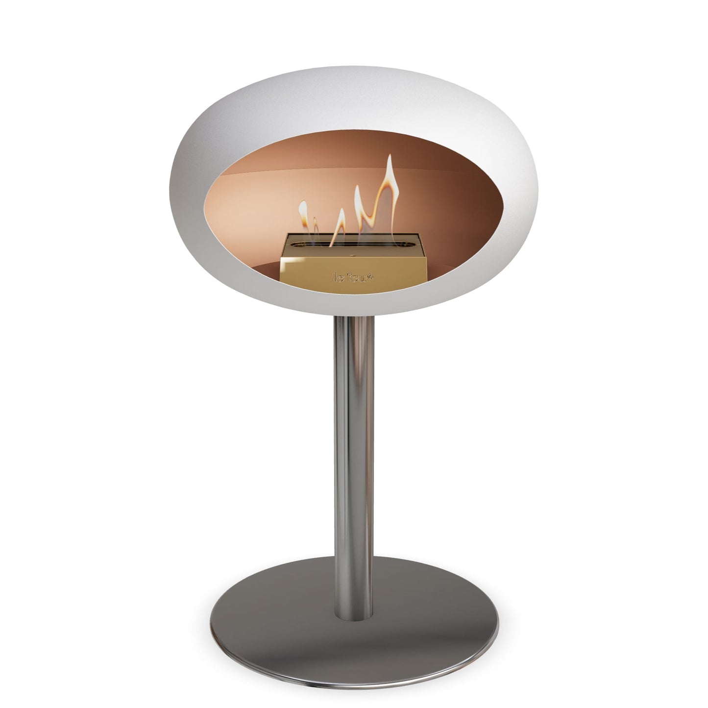 Le Feu Steel Low Dome <br>Weiß