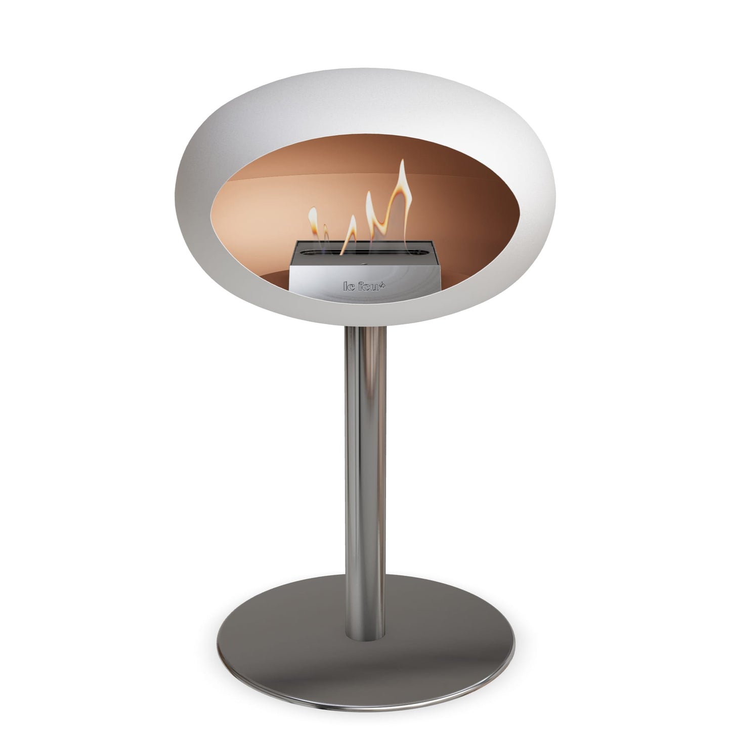 Le Feu Steel Low Dome <br>Weiß