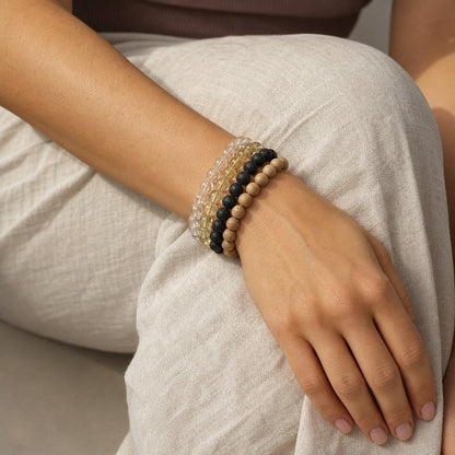 Lemon Quartz Round Bracelet - 8mm