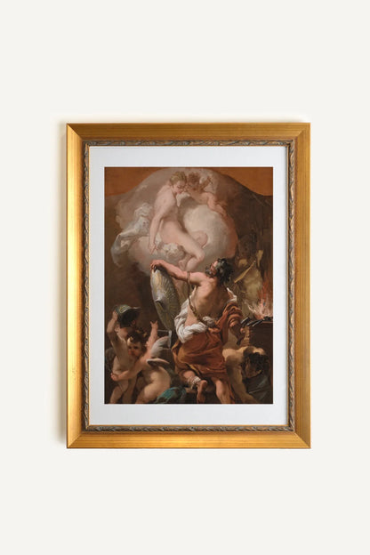 L'ÉVEIL DES ANGES, VINTAGE RAHMEN GOLD