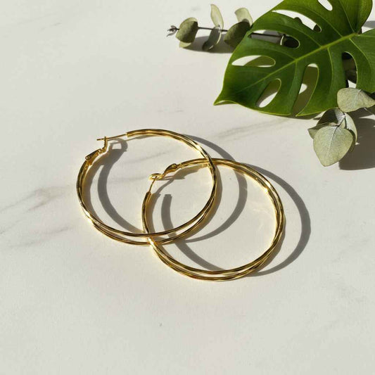 Double Strand Hoop Earring
