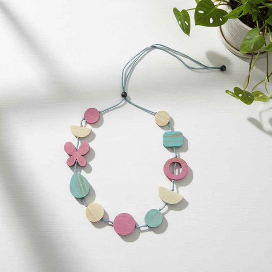 Wooden Butterfly Necklace
