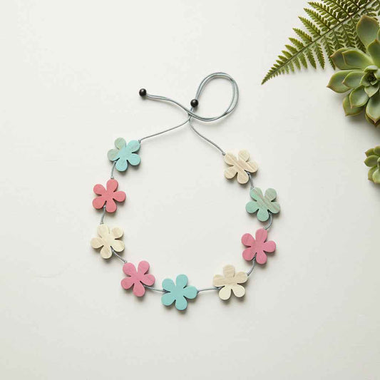 Wooden Flower Necklace