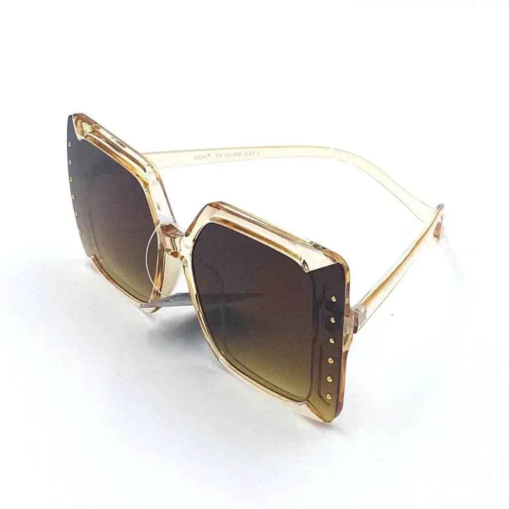Monture solaire transparente