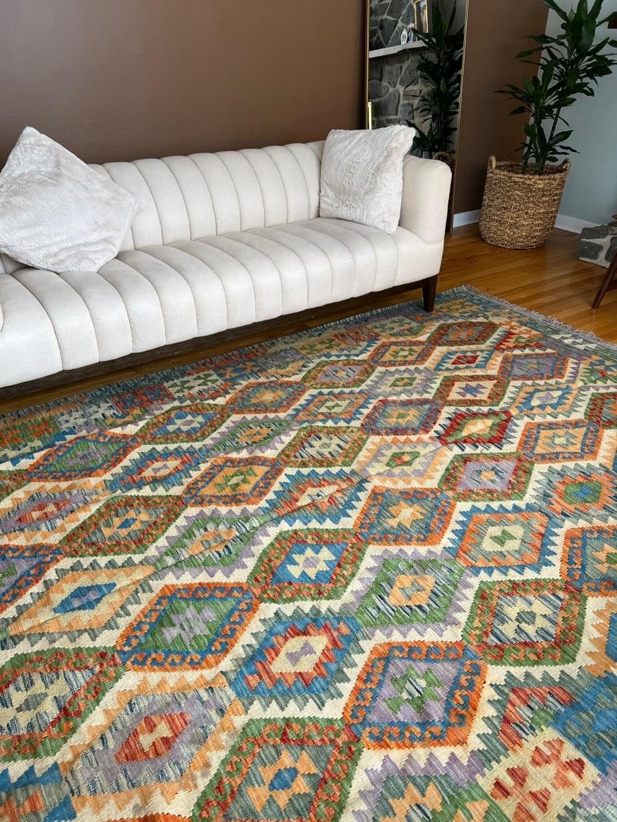 Maymana Kelim Teppich | 2,90 m x 2,08 m