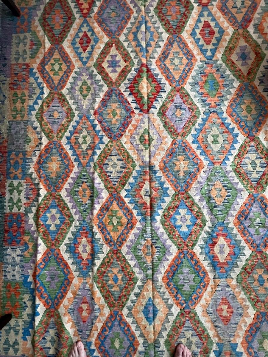 Maymana Kelim Teppich | 2,90 m x 2,08 m