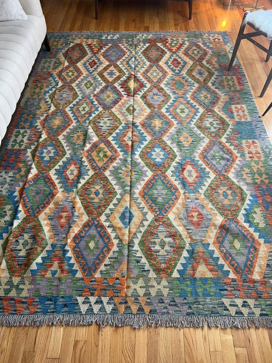 Maymana Kelim Teppich | 2,90 m x 2,08 m
