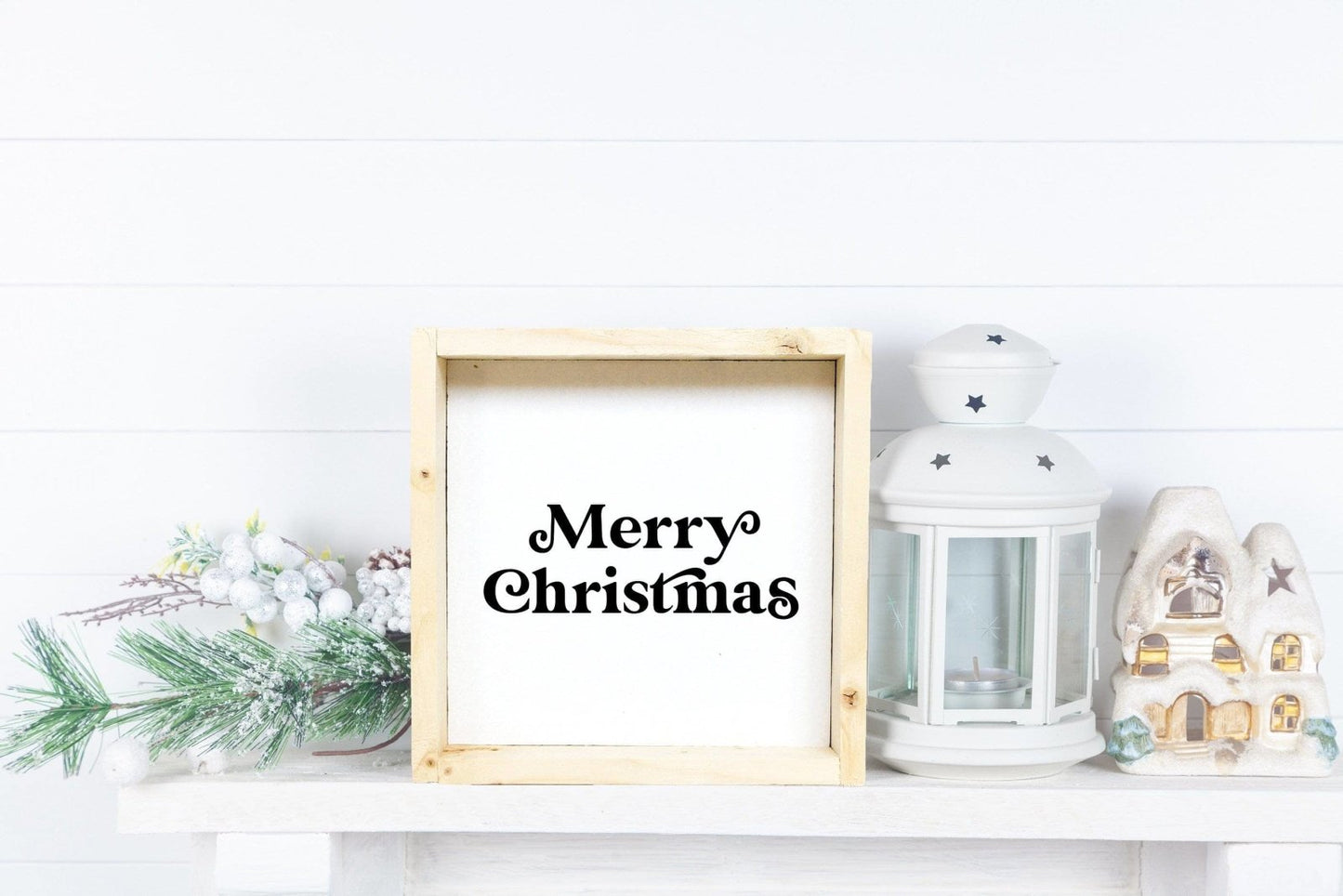Merry Christmas Mini Wood Sign