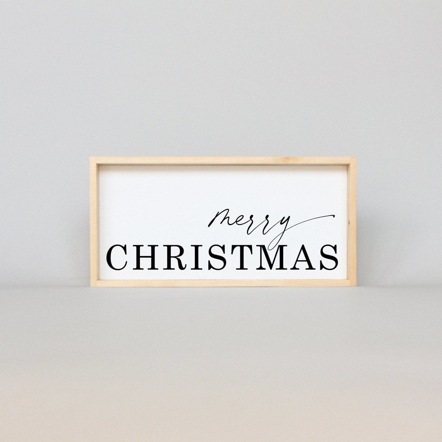 Merry Christmas Wood Sign