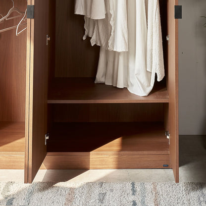 Monza Kleiderschrank aus Holz, 4-türig