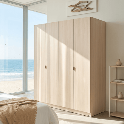 Monza Kleiderschrank aus Holz, 4-türig