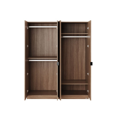 Monza Kleiderschrank aus Holz, 4-türig