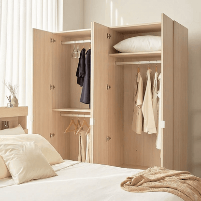 Monza Kleiderschrank aus Holz, 4-türig