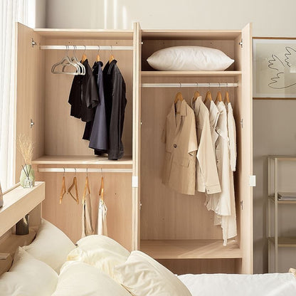 Monza Kleiderschrank aus Holz, 4-türig