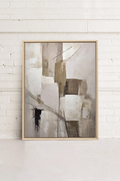 GEDÄMPFTE FARBPALETTE, Werk auf gespannter Leinwand
