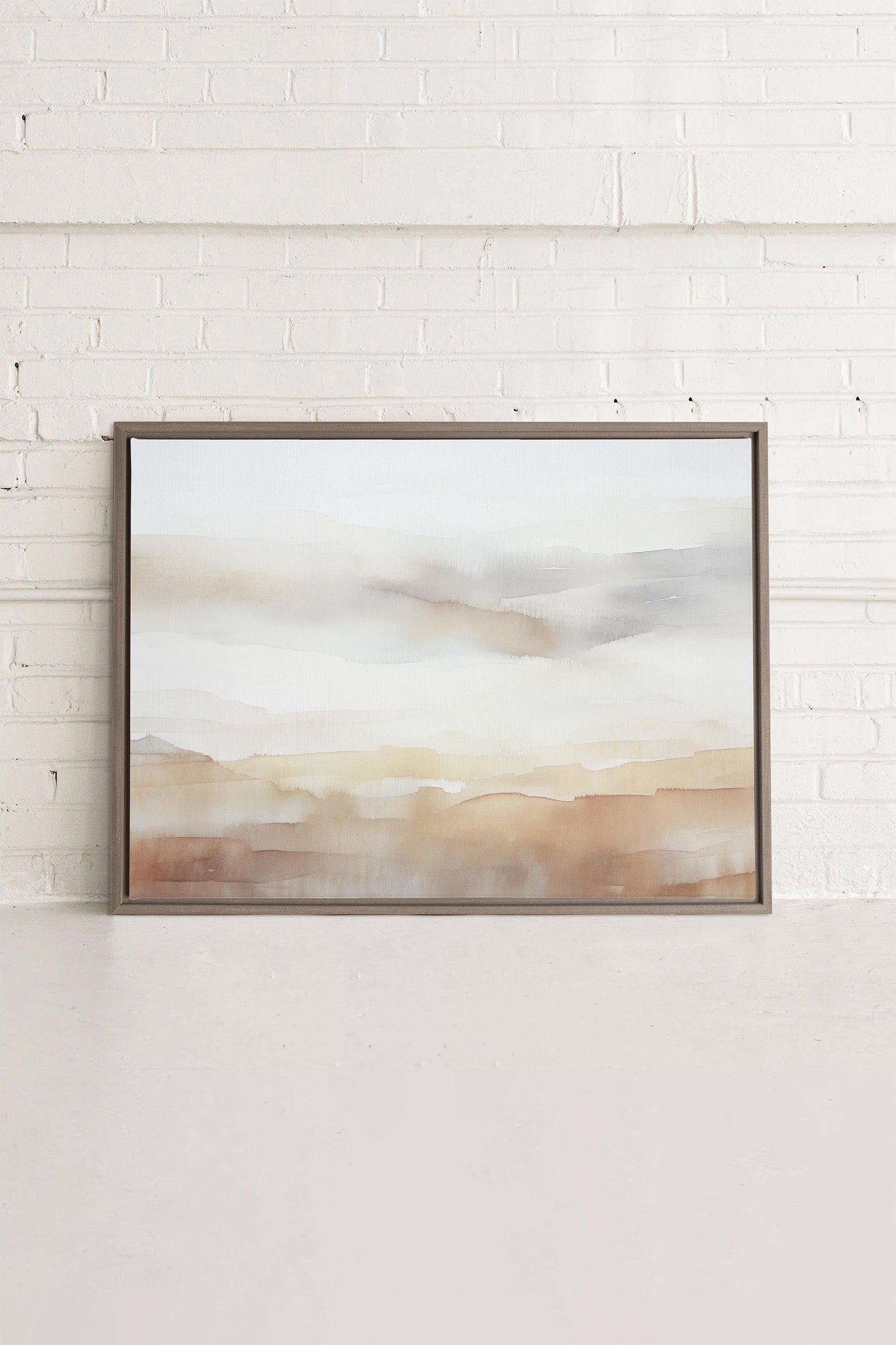 SONNENUNTERGANGSSTRICHE, Werk auf gespannter Leinwand