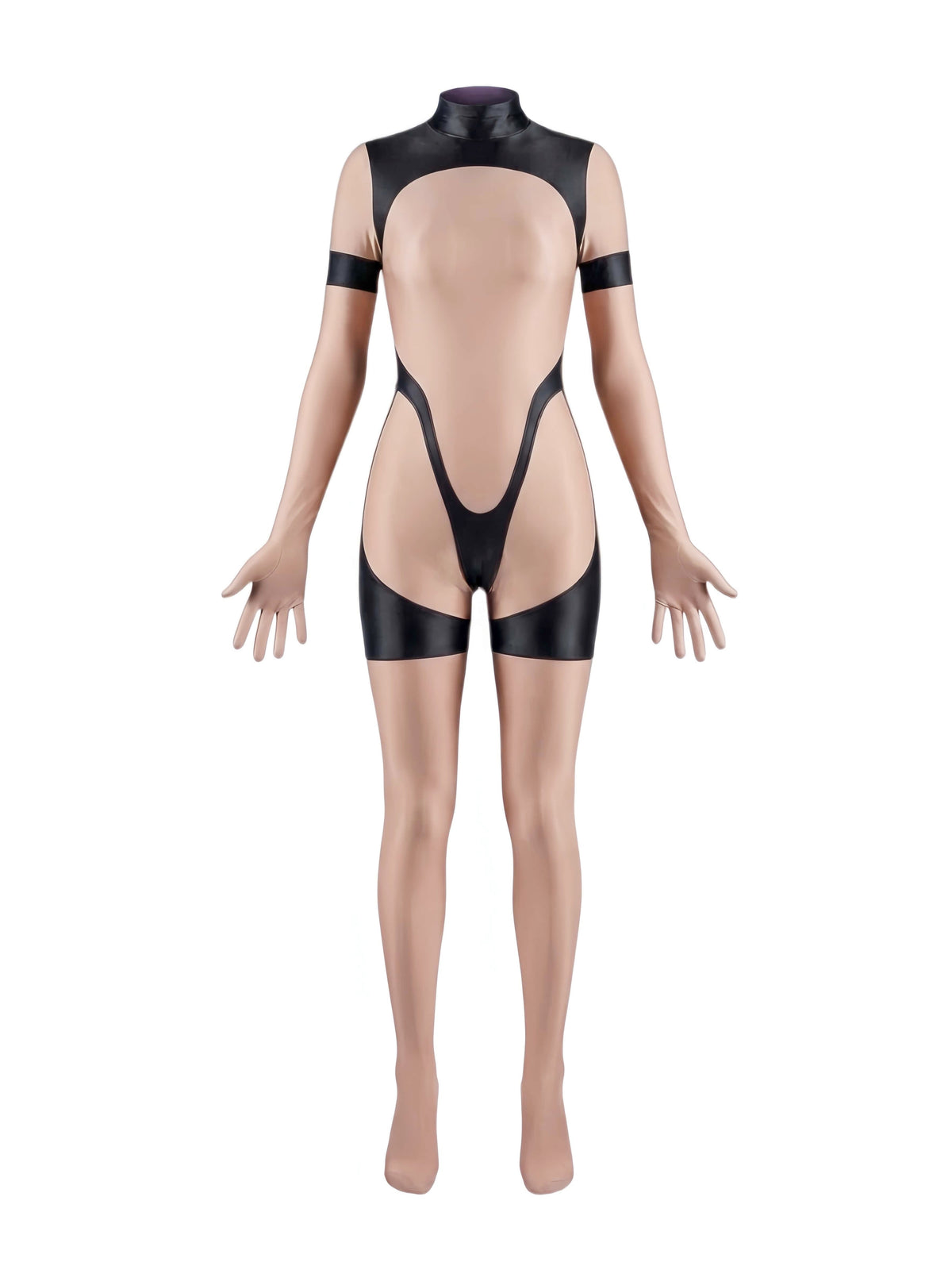 Anime Sci-fi Spandex Swimwear Racing Suit Full Bodysuit Zentai with Crotch Zipper