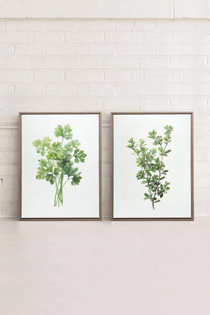 DUO FEINE KRÄUTER (2 Werke auf gespannter Leinwand)