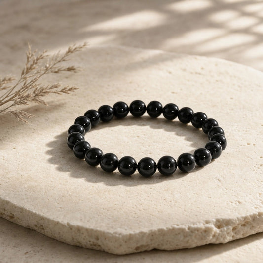 Obsidian Rainbow Round Bracelet - 8mm