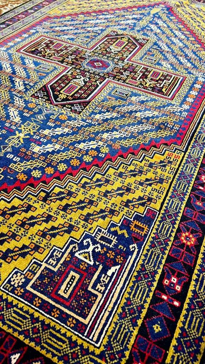 Vintage Afghan Baluch Rug | 6' 6" x 3' 10"