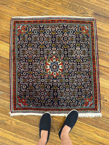 Persian Bijar Rug | 2' 6" x 2' 8"
