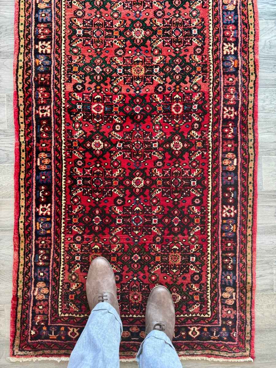 Persian Hossein Abad Runner Rug | 2' 11" x 9' 11"