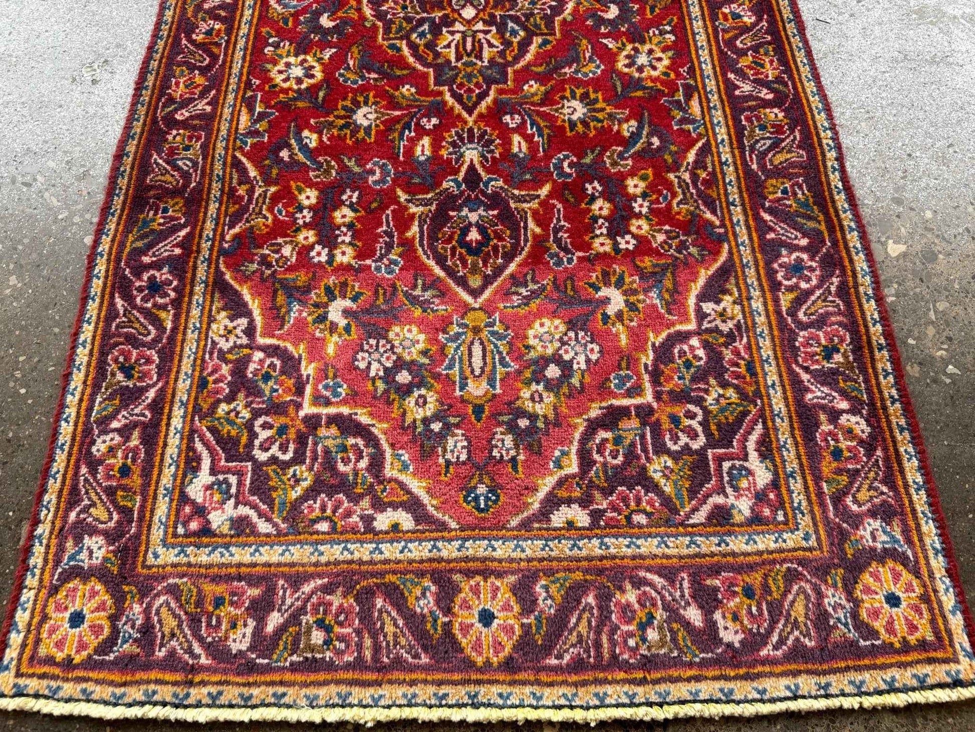 On Hold - Persian Kashan Rug | 2' 1" x 4' 8"
