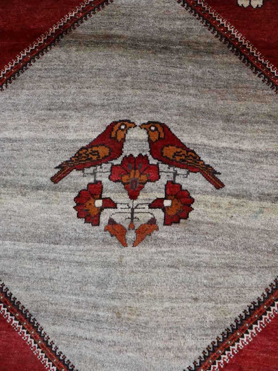 Persian Qashqai Gabbeh Rug | 3' 11" x 5' 2"