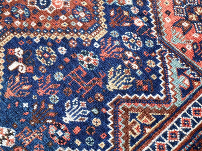 Persian Qashqai Rug | 4' x 5' 1"