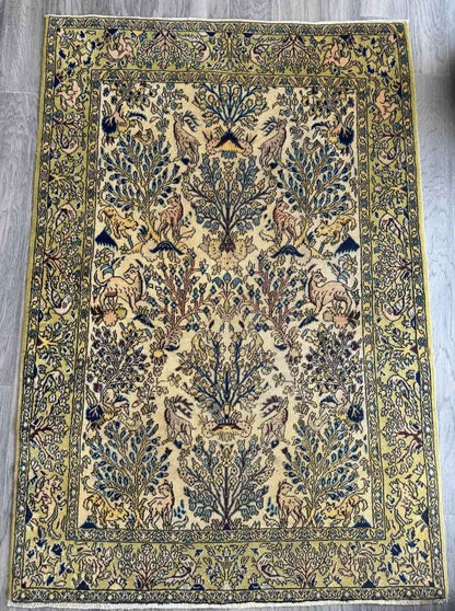 Persian Qom Rug | 3' 6" x 5' 1"