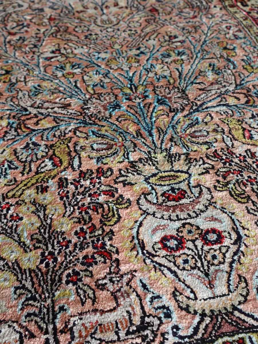 On Hold - Persian Qum Pure Silk Rug | 2' 7" x 4' 3"