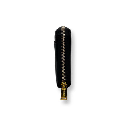 Petit portefeuille en cuir noir - Carla