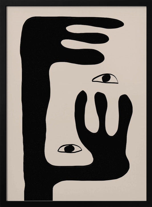 Wandbild Abstrakte Gesicht Nr. 2.