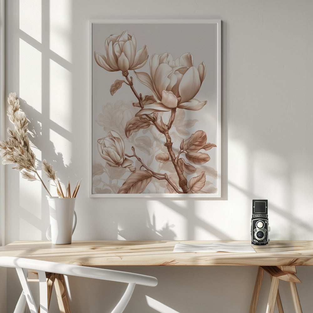 Beige Flowers 3